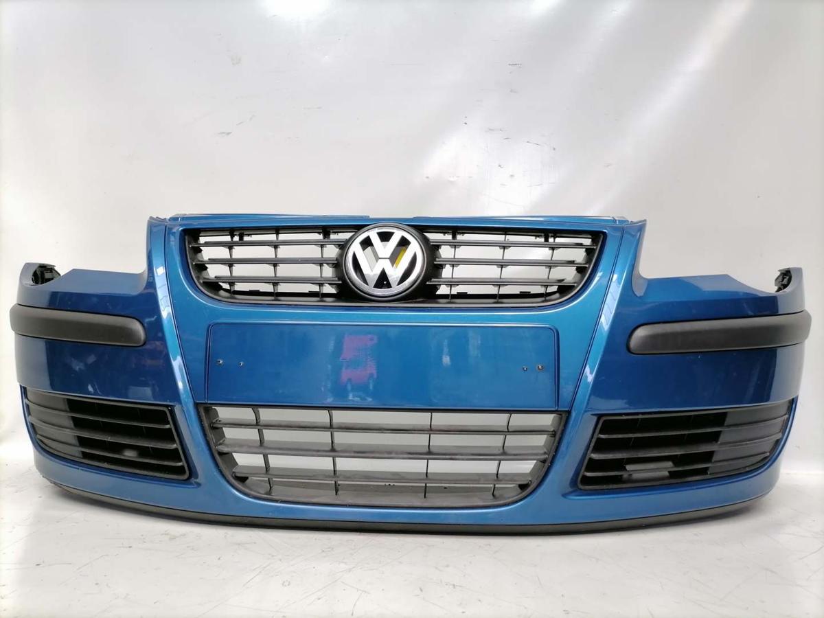 VW Polo 9N3 original Stoßstange Stossfänger vorn Olympiablaumet. LA5K Bj.2005